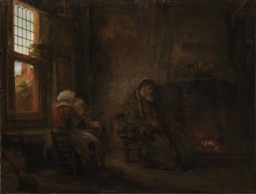"L'attesa di Tobia e Anna" dipinto