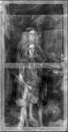 "L'Incantato" Visione ai raggi-X con due dipinti sovraposti