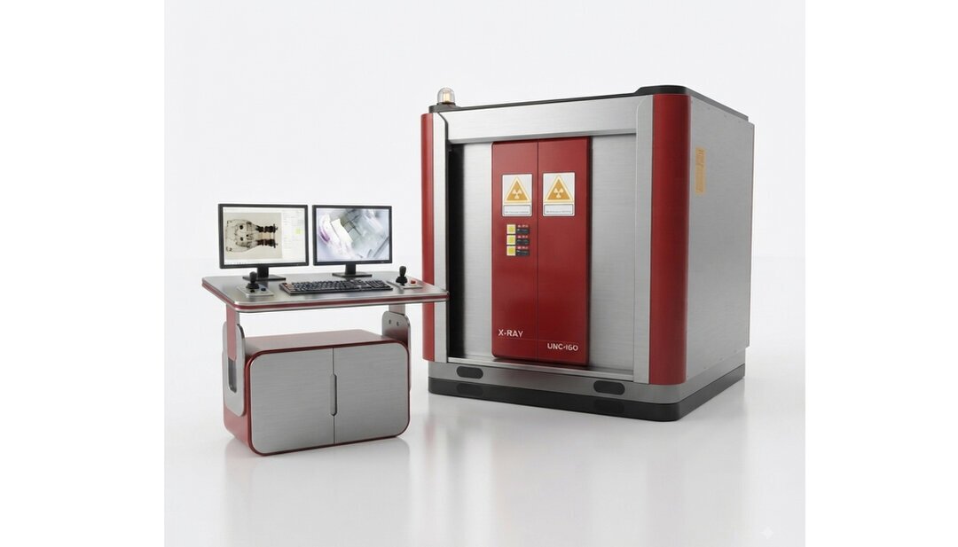 Linea di controllo non distruttivo con sistema RX e CT per componenti meccanici