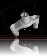 Visualizzazione Tomografia - fusione in pressofusioni crociera per moto