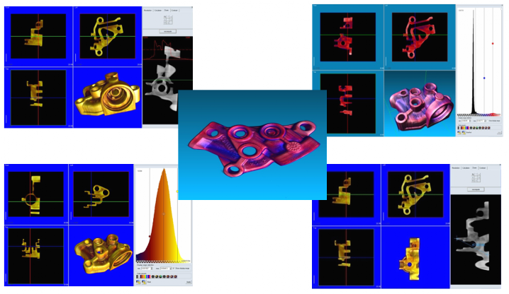 Immagini visualizzazioni analisi grafiche tomografiche computerizzata industriale