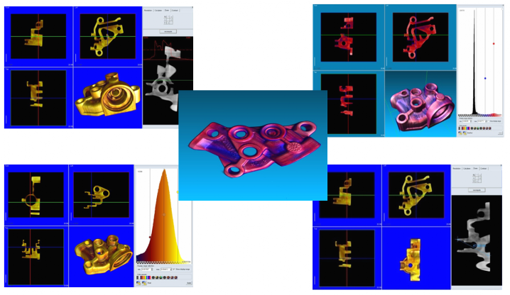 Immagini di analisi tomografiche Immagini visualizzazioni analisi grafiche tomografiche computerizzata industriale