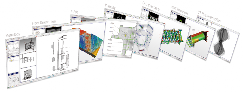 Visualizzazione dei dati di un Tomografo Industriale Software tomografico computerizzata industriale si compone di diversi pacchetti