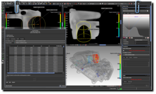 Visualizzazione Comparazione Tomo <> CAD