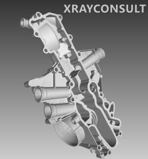 Servizio conto terzi - analisi tomografica 3D di un componente massivo blocco motore