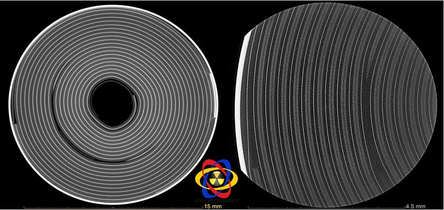 Tomografia della mancanza di materiale nelle batterie