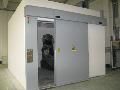 Portone per bunker raggi-x per controlli non distruttivi Protezione esterno in piombo per bunker raggi-x