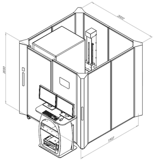 Covid 19 - Cabina contenimento raggi-X per protezione operatore.