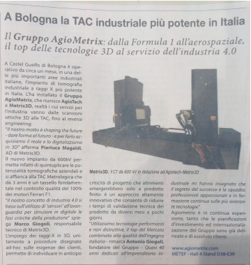giornale -Tomografia più potente in Italia
