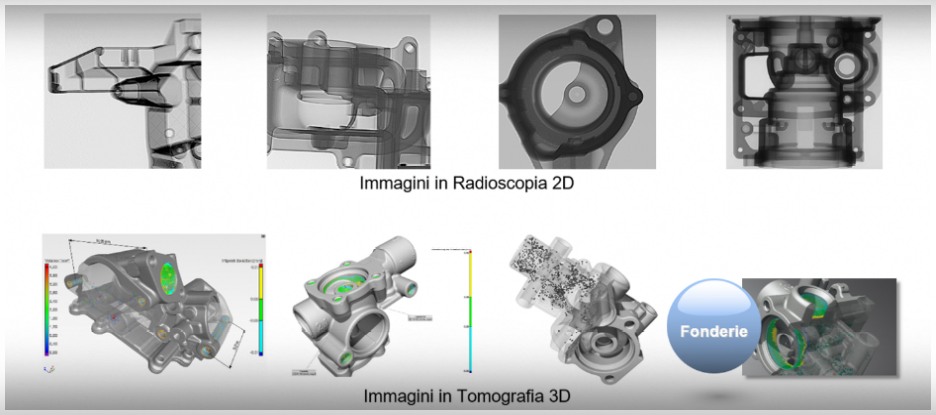 Immagini di Radioscopia su componenti di Fonderia Radioscopia Industriale su componenti di Fonderia