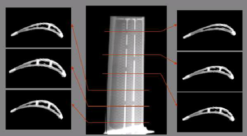 View of a palette on different levels