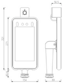 Covid 19 -Scanner termico dimensioni di montaggio