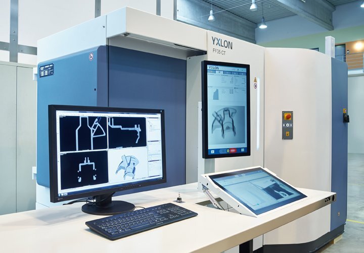 Impianto di Micro Tomografia Yxlon verifica batterie