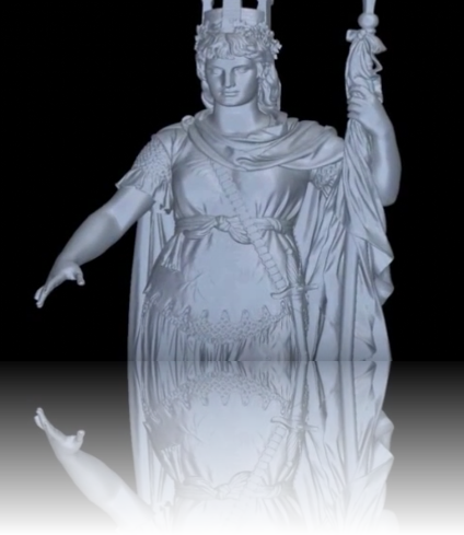 Visualizzazione 3D - Reverse Engineering Statua liberta San Marino
