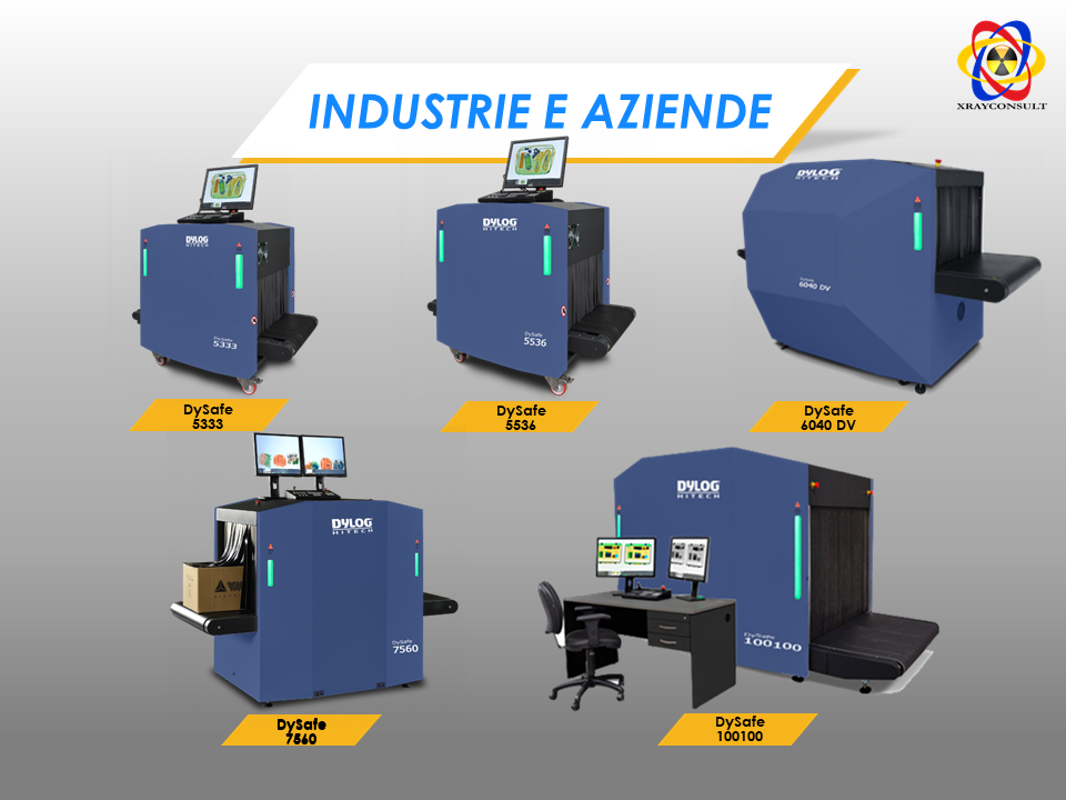 Gamma sistemi di sicurezza bagagli per industria e aziende