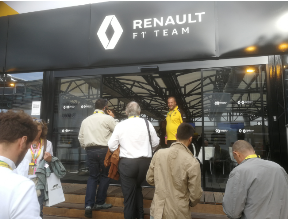 Gran Premio di Monza 2019 l'ingresso al Paddock della Renault durante la visita di Xrayconsult