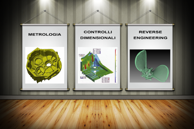 Poster - Servizi di controllo dimensionale Servizi di controllo dimensionale, metrologia reverse engineering