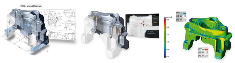 Varie Analisi Tomograiche,  dimensionale, Porosità,  Scostamento 