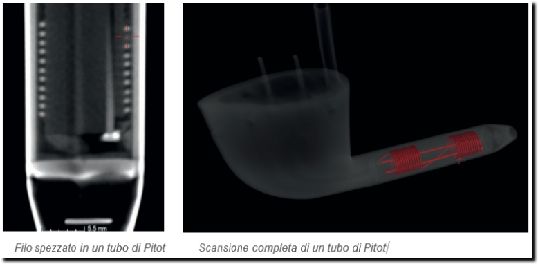 Componente, tubo di Pitot con la Tomografia industriale