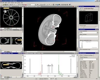 Tomografia - Software per il controllo e analisi del battistrada