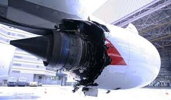 TC su blade -  Turbina Airbus A380 danneggiata