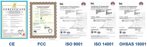 Certificati prodotto temperatura